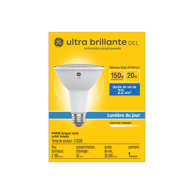 Ampoule DEL de jour PAR38 pour projecteur 150 W GE Lighting