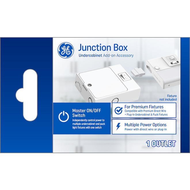 GE Lighting Junction Box for Premium Direct Wire/Plug-In Fixtures - 120 V