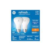 Ampoules DEL R20 7 W lumière du jour Refresh HD par GE Lighting à culot moyen, 2/pqt