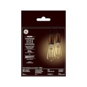 GE Lighting Vintage-Style 60W ST19 Clear LED Replacement Bulb - Warm Candle Light - 2-Pack