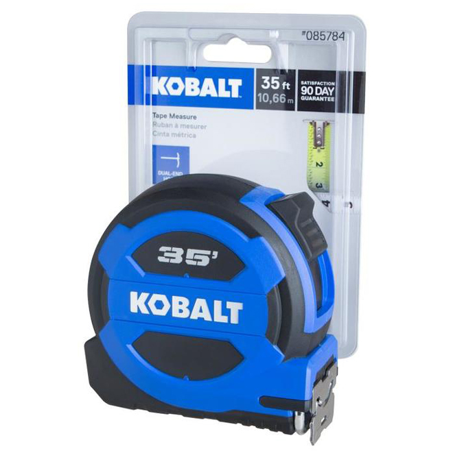 Kobalt 35-ft Blue Self-Locking Measuring Tape