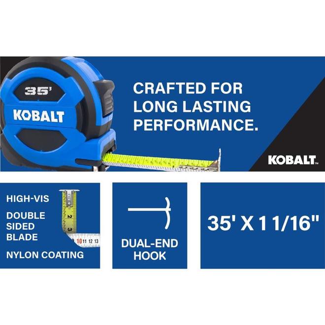 Kobalt Kobalt compact wide blade 35-ft Tape Measure