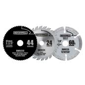 ROCKWELL 3 3/8-in 3-Pack Versacut Mini-Circular Saw Blades