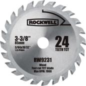 ROCKWELL 3-3/8-in 24 Continuous Carbide Tooth Circular Saw Blade