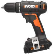 Worx Cordless Drill Driver 20V Power Share 1/2-in with Battery