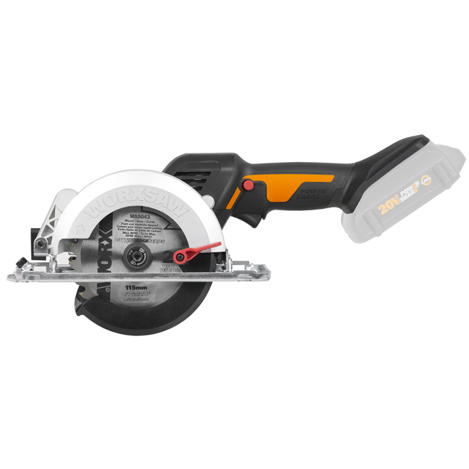 Worx Nitro Worxsaw Cordless Compact Circular Saw Power Share 20V of 4.5-in