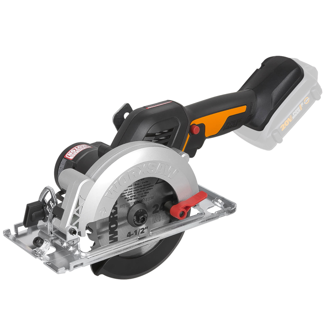 Worx Nitro Worxsaw Cordless Compact Circular Saw Power Share 20V of 4.5-in