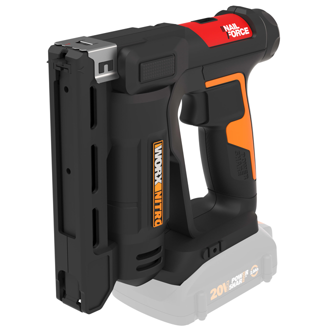 Worx Nitro Cordless 3/8-in Crown Stapler with Air Impact Technology 20V Power Share - Tool Only