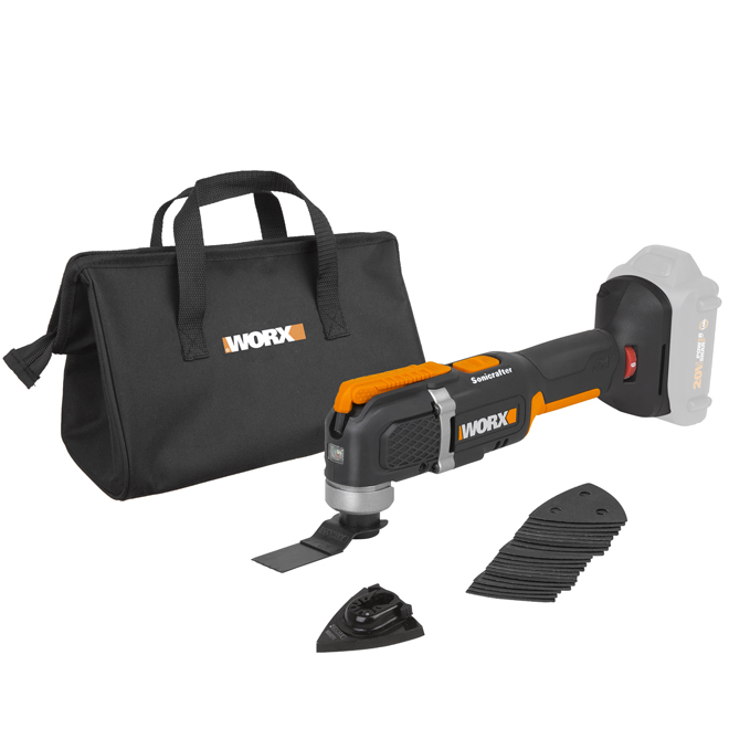 Worx Cordless Oscillating Multi-Tool Power Share 20V 3.6-degrees - Bare Tool Only