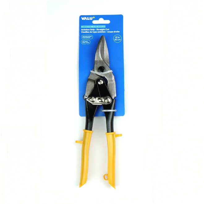 VALU+ Aviation Snips 10-in Carbon Steel Straight Cut
