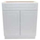 Base Cabinet - Wilshire - 2 Door, 1 Drawer - 24" - White