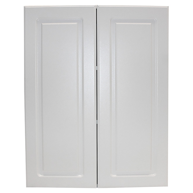 wilshire cabinet doors 30" - raised panels - white - 2 pack