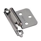 Richelieu Semi-Concealed Self-Closing 2.75-in Hinges in Black Nickel - Pack of 2