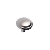 Richelieu Traditional Metal Cabinet Knob - 1 1/8-in Dia - Chrome - Mushroom