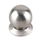 Bouton Richelieu classique en métal, nickel brossé