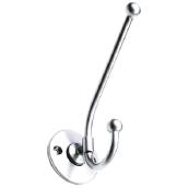 Richelieu Classic Metal Hook - 4 1/2-in H x 3 29/64-in Projection - Metal - Chrome