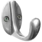 Richelieu Single Utility Hook - 2 1/2-in Projection - Metal - Chrome Finish - 11-lbs Load Capacity