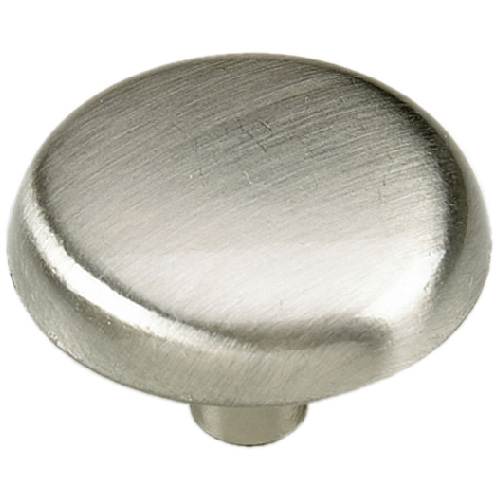 Boutons d'armoire en métal Traditionnel Richelieu, 1 1/4 po de diamètre, finition nickel brossé, forme champignon