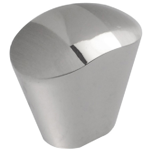 Richelieu Metal Knob with Chrome and Brushed Nickel Finish