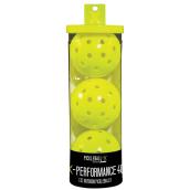 Outdoors Plastic Pickleball Ball - Yellow - 3 Pk