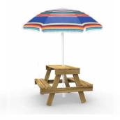 Playstar Kid-Sized Picnic Table with Umbrella
