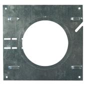Bazz Steel Recessed Light Mounting Plate - 6-1/2-in x 6-7/8-in, 3-7/8-in to 4-1/2-in Round Opening