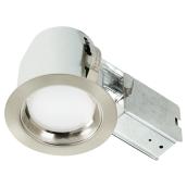 Bazz LED Energy Star Recessed Downlight - Dimmable - 11-Watt Integrated LED - Brushed Stainless Steel - Hardwired