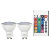 Ampoule DEL 3,5W GU10, intensité variable, blanc doux, 2/pqt