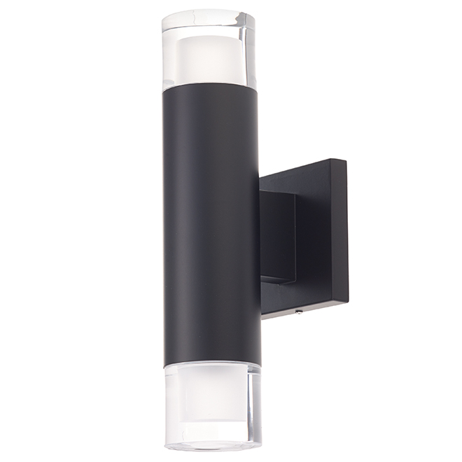 Bazz Dimmable Outdoor Wall Sconce Black 13.25-in x 3-in