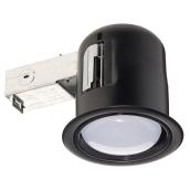 Luminaire encastré LED EXT de Bazz pour soffite de 4.5 po, DEL PAR30 11 W, noir mat