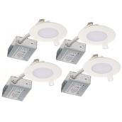 BAZZ Recessed Light Kit - Dimmable - 3.88-in - White - 4-Pack