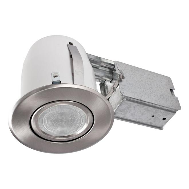 Bazz 510 Series Recessed Light - 50 Watts - Dimmable - 1-Pack - Brushed Chrome