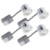 BAZZ Flex3 Recessed Light Kit - 50 watts - Dimmable - 4-Pack - White