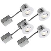 Luminaires encastrés, paquet de 4, 3 7/8", DEL, 7 W