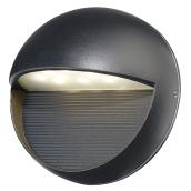 Bazz Exil Outdoor Wall Fixture Integrated LED Light Black Metal 6.5-in x 4-in