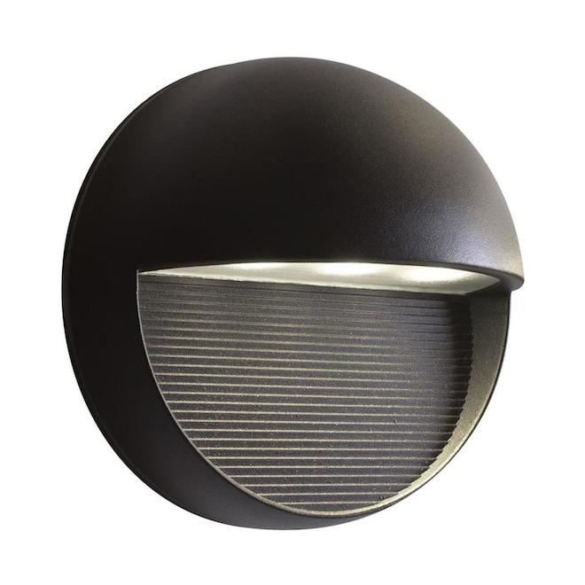 Bazz Exil Outdoor Wall Fixture Integrated LED Light Black Metal 6.5-in x 4-in