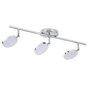 LED 3-Light Track Light - 16.5 W LED - Chrome