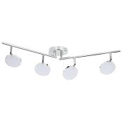 LED 4-Light Track Light - 22 W LED - Chrome