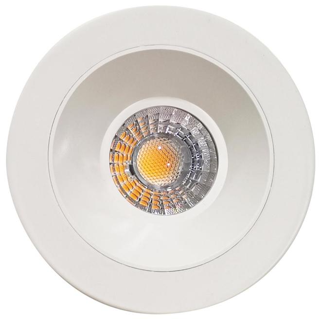 Encastré à DEL modulable de 4 5/8 po blanc Bazz, 12 W, antiéblouissement