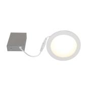 Bazz Disk 6 1/4-in LED Recessed Light - White - Dimmable
