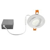 Bazz Studio 4 3/4-in LED Recessed Light Fixture - White - Dimmable