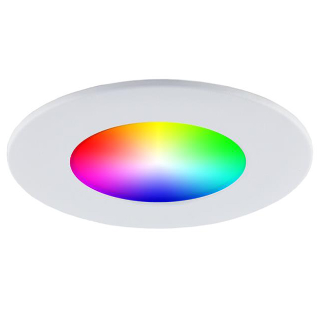 Bazz Smart 4-in RGB Wi-Fi Dimmable LED Recessed Light - Matte White