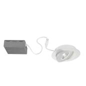 Disk Tone Directional 4-in 9-W LED Round Recessed Light Fixture - White
