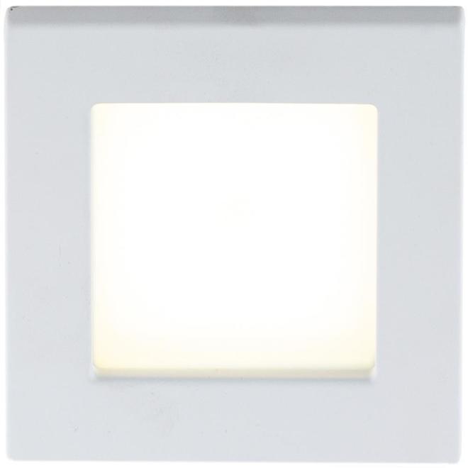 Bazz 4 1/4-in Dimmable LED Square Recessed Ceiling Light - Matte White - 11W