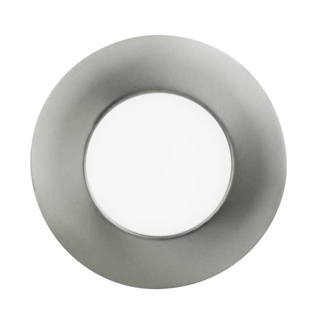 Bazz 4-3/4-in LED Steel Recessed Light Fixture - Brushed Chrome - Dimmable