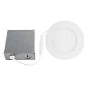 Bazz Disk Radiant 4 1/4-in LED Recessed Light Fixture - Matte White - Dimmable