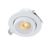 Bazz Recessed LED Light of 4-in 11 W Round Directional - White