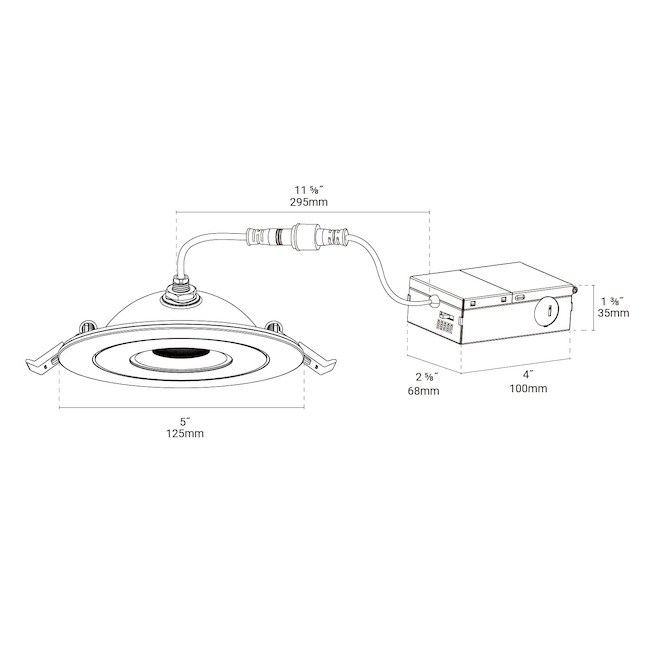 BAZZ 4-in 11 W Round Directional Recessed LED Light - White