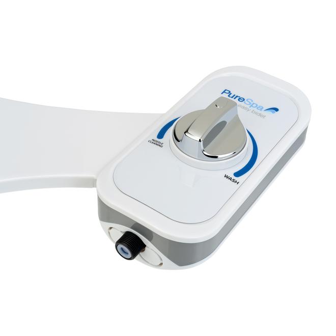 Bidet à installation facile Sperone PureSpa par SpaSuite à pression réglable blanc, 10 1/2 po x 16 3/4 po