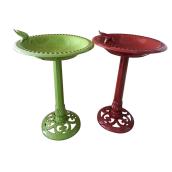 Bain d'oiseau sur pied, couleurs assorties